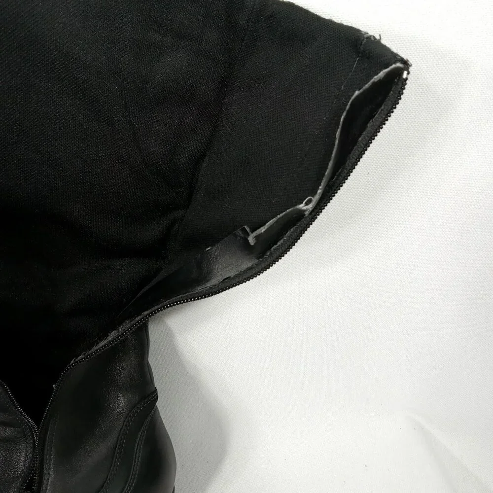 MERRELL Larkspur Black Leather Knee High Winter Boot Womens Size 8